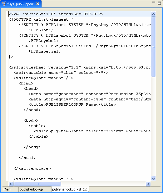 WB Application Editor with Resource Text
